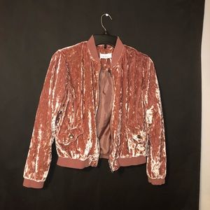 Pink velvet jacket!